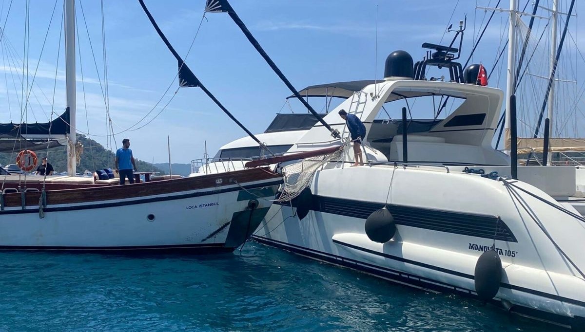 Göcek'te milyonluk kaza: Lüks motoryata çarptı 71 gocekte milyonluk kaza luks motoryata carpti LrOY97L7