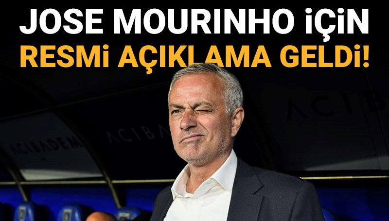 Jose Mourinho için resmi açıklama geldi: Mutabakat sağlandı mı? 71 jose mourinho icin resmi aciklama geldi mutabakat saglandi mi vkQJfEgy