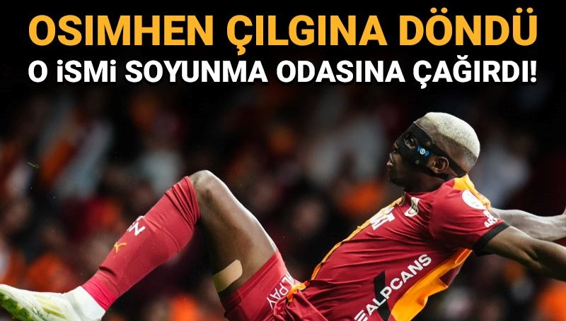 victor osimhen cilgina dondu 5 saniyede basladi bitis duduguyle birlikte o ismi soyunma odasina