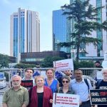 basin meslek orgutlerinden israil konsoloslugu onunde ortak protesto g8hnn9xh