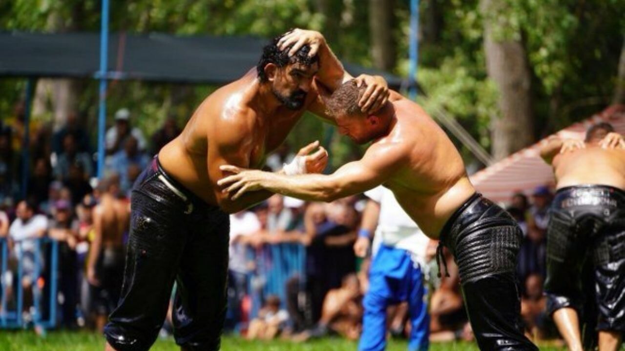 seki yagli pehlivan gureslerinde 1000 pehlivan boy gosterdi JG776kGi