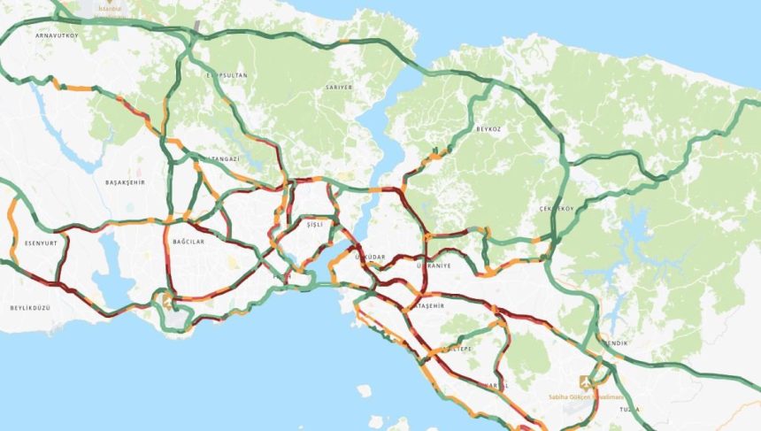İstanbul'da trafik yoğunluğu yüzde 81 71 istanbulda trafik yogunlugu yuzde 81 kkdORIHS