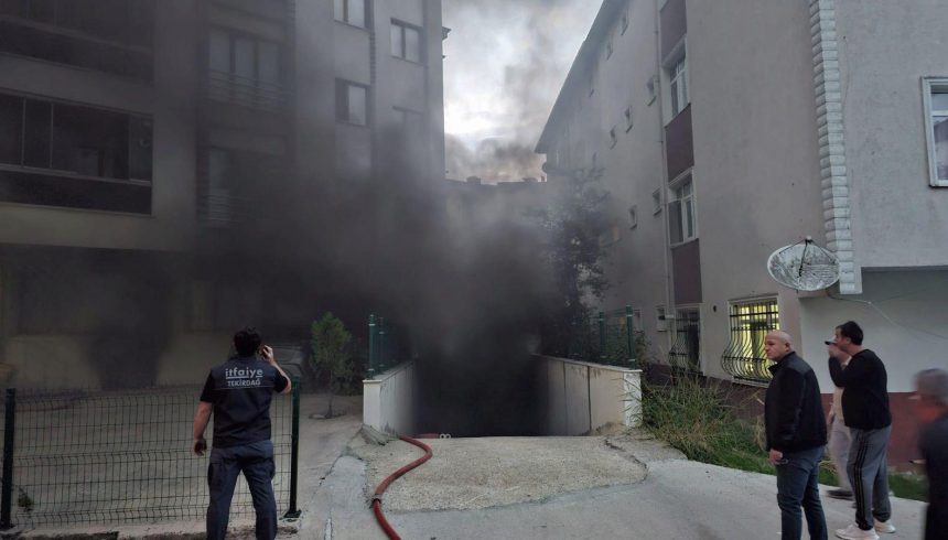 arabada patlama sonrasi otoparkta yangin9 kisi tahliye edildi ehLc818l