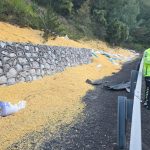 bursada hayvan yemi yuklu tir devrildi iki kisi agir yarali CkCzTzsE