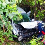 denetimden cikan araba bahceye devrildi dort yarali 4XrmvfUD