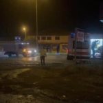 erzincanda yolcu otobusu ile araba carpisti 1 yarali lU48yk94