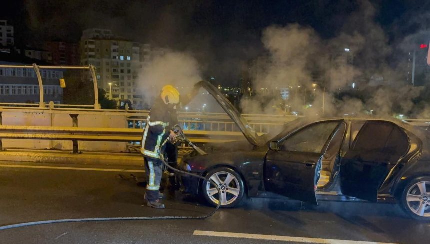 seyir halindeki arabada yangin 6zUR2RcQ