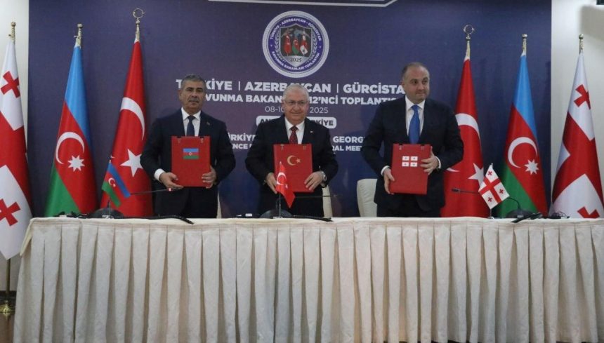 turkiye azerbaycan gurcistan savunma bakanlari ankarada gorustu Bt3tuBHy