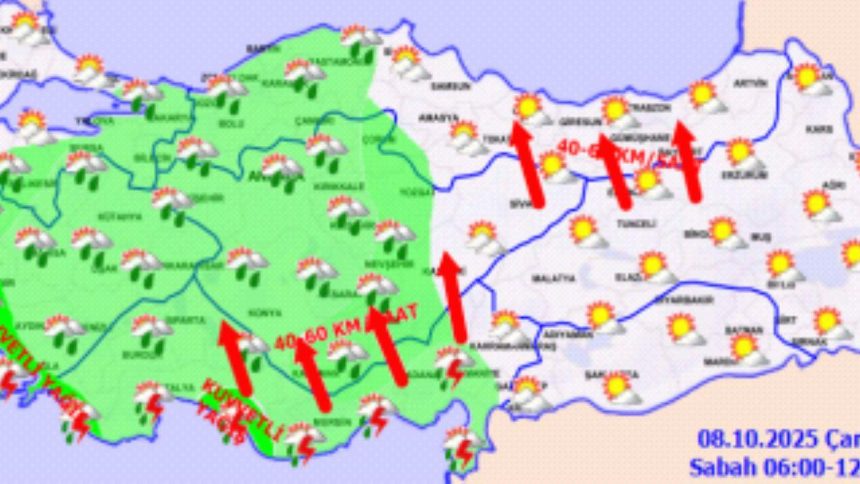 Türkiye genelinde sağanak alarmı! Bu iller dikkat 71 turkiye genelinde saganak alarmi bu iller dikkat Ta9jM6P1