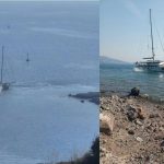 bodrumda 41 metre uzunlugundaki yelkenli karaya oturdu TUxMkY9E