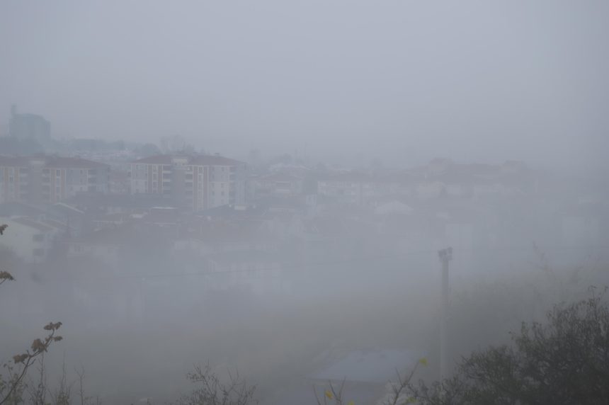 edirne kesanda agir sis gorus uzakligi 30 metreye dustu mGVwOIY5