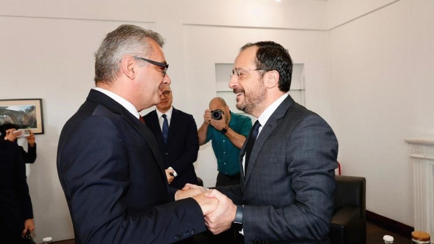 KKTC Cumhurbaşkanı Erhürman'dan Rum idaresiyle birinci görüşme 71 kktc cumhurbaskani erhurmandan rum idaresiyle birinci gorusme yLDFiP5X