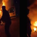 yanan aractaki aileyi cezaevi iscisi kurtardi ZLRk9Uku