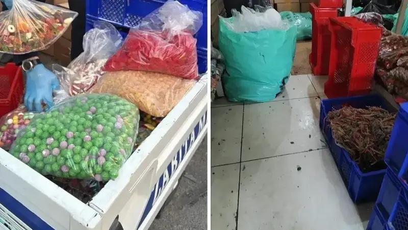 Esenyurt'ta kaçak şekerleme atölyesine baskın. 9 ton eser imha edildi 69 esenyurtta kacak sekerleme atolyesine baskin 9 ton eser imha edildi KTa5Q8ZI