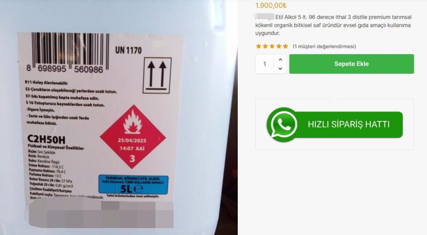 İnternetten bidonla alınıp pet şişede satılıyor | Uzmanından sahte alkol uyarısı 69 internetten bidonla alinip pet sisede satiliyor uzmanindan sahte alkol uyarisi 8pC5Gf2e